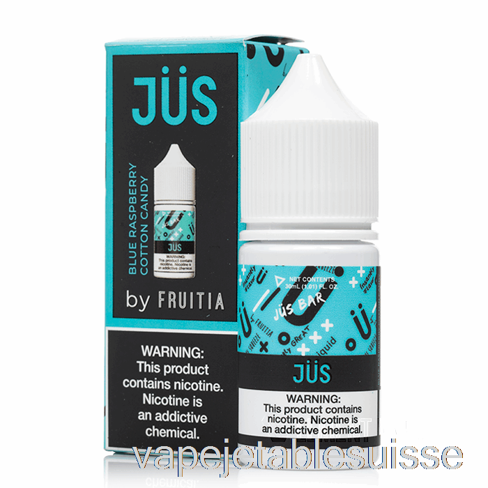 Vape Suisse Barbe à Papa Framboise Bleue - Jus Sels - 30ml 35mg